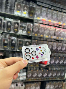 <span class=keywords><strong>Pellicola</strong></span> Protettiva in Vetro per Fotocamera <span class=keywords><strong>Posteriore</strong></span> in Metallo Alluminio Colorato con Diamanti per <span class=keywords><strong>iPhone</strong></span> 17 Pro Max 17 Air - Product Image 2