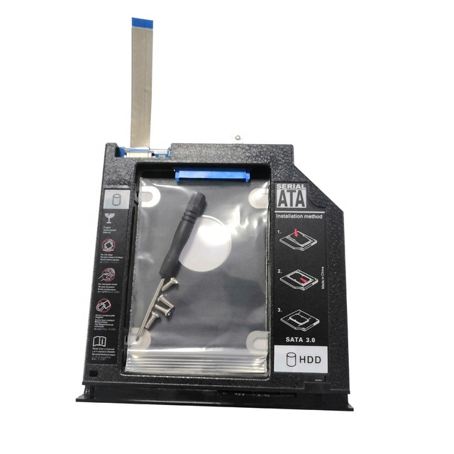 2nd HD HDD Caddy SATA Adapter for De ll 3467 3468 3476 3567 9.5mm HDD Sata Adapter