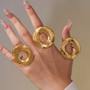 Fashion <b>Rings</b> 18K Gold Plated Unisex Daily Wear Style - Product Image 1