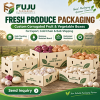 FUJU High-End Ecologische, Robuuste Golfkartonnen Verpakkingen voor Landbouw/Fruit/Groente, Op Maat met Eigen Logo