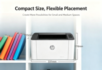 Printer Laser Monokrom HP Laser 108w Nirkabel A4 untuk Rumah Kantor Bisnis Mesin Cetak Wifi Mobile