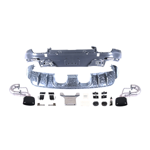 Diffuseur d'échappement de pare-chocs arrière KM TurboGT 2018-2023 <span class=keywords><strong>Cayenne</strong></span> <span class=keywords><strong>Coupé</strong></span> Upgrade Fit for TurboGT Rear Bumper Exhaust <span class=keywords><strong>Coupé</strong></span> TurboGT Rear - Product Image 3