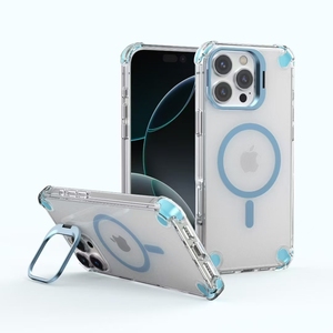 Accesorios electrónicos nueva funda de teléfono transparente a prueba de golpes para <span class=keywords><strong>iPhone</strong></span> 15 <span class=keywords><strong>Pro</strong></span> Max funda 14 Plus <span class=keywords><strong>13</strong></span> 12 11 Kickstand contraportada - Product Image 6