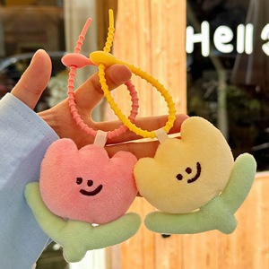 Wholesale Tulip Plush Keychain Toys Cute Stuffed Plant Plushy Doll for Girls Gift Women Pendant Peluches Flower Charm Key Chain
