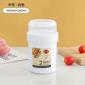 Contenedor de Plástico Hermético de Doble Capa para Ensaladas, Frutas, Desayunos y Leche, Portátil, para Llevar, Ideal para Reducir Grasa, Venta al por Mayor - Product Image 3