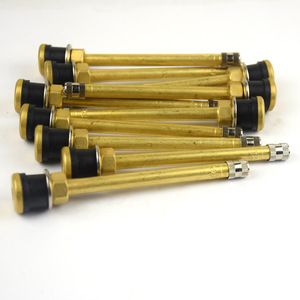 Valve en cuivre Tr573, tige de 60 mm, sans chambre à air, pour pneus de véhicules agricoles, camions, bus, voitures, embout américain - Product Image 1