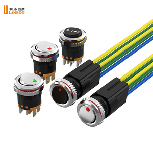 Lanboo cx20mm Tùy chỉnh không thấm nước IP65 Rocker Nút chuyển đổi 2/<span class=keywords><strong>3</strong></span> vị trí bánh răng max 20A hiện tại với tùy chỉnh điện áp - Product Image 1