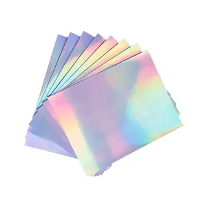 Vente en gros de feuilles de papier A3 A4 ou de papier autocollant extérieur en vinyle auto-adhésif hologramme