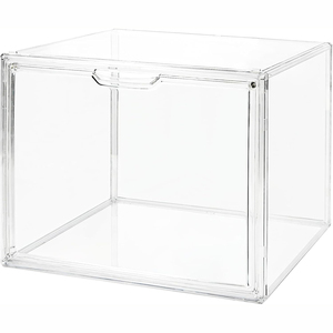 Stackable Clear Sneaker Storage Organizer Magnetic Shoe Display Case Acrylic <b>Box</b> for Shoes - Product Image 1