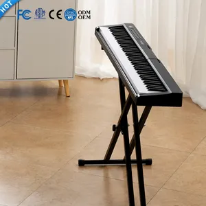 BD Music 88 Keys Multifunctional Digital Piano Bluetooth MIDI Enabled Electronic Organ With Music Sheet Stand Sustain Pedal