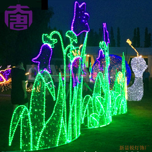 Decoraciones Navideñas LED 3D con Forma de Flor, Personalizadas para Exteriores, Impermeables IP65, Luces Decorativas para Festivales - Product Image 4