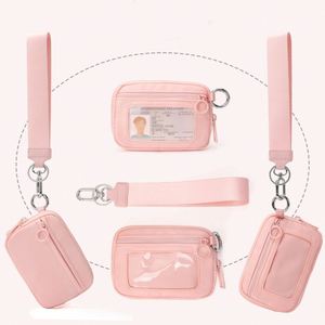 กระเป๋าใส่เหรียญแบบยาวพร้อมซิปป้องกัน RFID ทำจากไนลอน สายคล้องข้อมือสำหรับผู้หญิง กระเป๋าสตางค์ขนาดเล็กแบบกำหนดเอง สายคล้องข้อมือทำจากโพลีเอสเตอร์ - Product Image 1