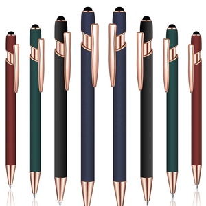 Stylos à bille de haute qualité, lisses, avec finition or rose, vente en gros, stylos métalliques à écran tactile doux au toucher, avec logo personnalisé - Product Image 3