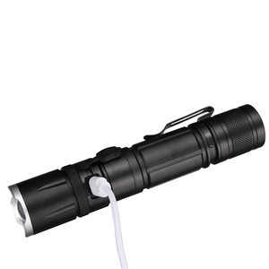 XHP50 Zoom <b>Flashlight</b> LED <b>Rechargeable</b> Portable With Pen Clip Outdoor Use - Product Image 4