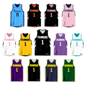 Professionele, op maat gemaakte, omkeerbare basketbaluniformen, duurzame sportshirts voor heren, ontworpen voor gebruik in de sportschool, bedrukte jersey. - Product Image 3