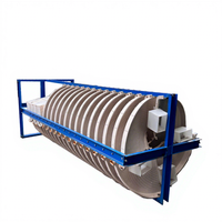 Goulotte spirale en plastique nylon ABS pour mine d'orpaillage au Congo, diamètre 1200 mm avec rainures