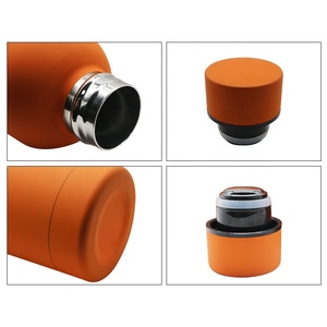 500ml Sports <b>Flask</b> Water Bottle Insulated Vacuum Thermos Stainless Steel 304 12-24 Hours Thermal Rope Travel Temperature Display - Product Image 5