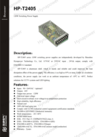 Alimentation industrielle 120W 24Vdc/5A, large plage d'entrée 90-264Vac, UL508 CE FCC pour appareils médicaux et contrôle d'accès Hynapower HP-T2405
