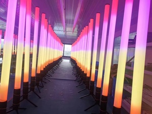 Tubo de 360LED con 96 piezas 5050 RGB 3 en 1 IP65 DMX512 Luces de escenario de haz de PVC controladas para parques temáticos - Product Image 4