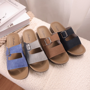 Chaussures décontractées populaires chaudes pantoufles à glissière pour femmes <span class=keywords><strong>manuel</strong></span> dernières dames pantoufles chaussures 2024 - Product Image 2