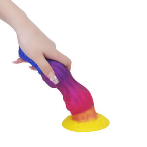 Consolador de monstruo de 9 pulgadas, caballo de fantasía, consolador Anal grueso enorme con <span class=keywords><strong>2</strong></span> nudos grandes, consolador con nudo de perro con ventosa, juguetes anales para hombres - Product Image 5