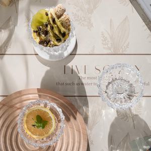 Mini tazza di gelato coppa per piatti per bambini piccoli bicchieri di vetro con i piedi tazze di loto da Dessert ciotole - Product Image 4