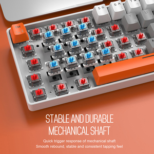T60 Gaming Mechanical <b>Keyboard</b> 62 Keys RGB Backlit <b>USB</b> Wired ABS+PC Material Multimedia Ergonomic Design for PC Portable Gaming - Product Image 3