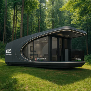 Casa de cápsulas prefabricada inteligente con iluminación LED y panel solar para acampar al aire libre - Product Image 1