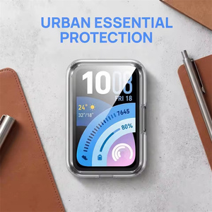 Étui de montre pour <span class=keywords><strong>Huawei</strong></span> <span class=keywords><strong>Band</strong></span> 11 Pro, protecteur d'écran, cadre de protection complet en TPU souple plaqué - Product Image 5