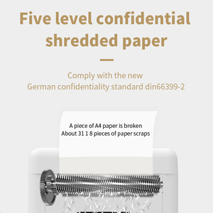 Déchiqueteuse de papier 9520 pour papier 17 feuilles, CD, broche, clou, carte PVC - Product Image 4