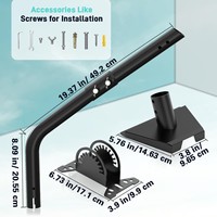 Zowie StarV3 Third-Generation Metal Base Stand Signal Rack Outdoor Garden Mountain Forest Use Weak Signal Starlink Antenna
