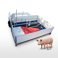 Cage de mise bas pour truies, galvanisée à chaud, haute résistance, sécurisée et protectrice, pour l'élevage porcin