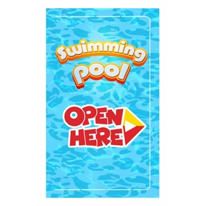 Impression personnalisée de billets de jeu à gratter de qualité supérieure à une fenêtre, sur le thème de la natation - Product Image 3