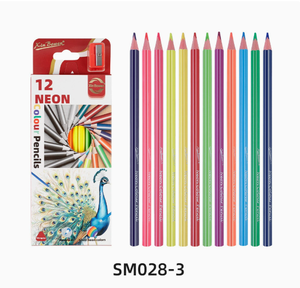 Crayons en bois HB colorés, 6 pièces, pour étudiants, avec logo personnalisé, nouveau design, vente en gros, best-seller - Product Image 2