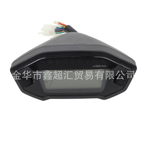 จอแสดงผล LCD สำหรับรถจักรยานยนต์ Zuqing รุ่น MS116 12V มาตรวัดความเร็วแบบดิจิตอลขาวดำ สำหรับการปรับปรุงทั่วไป - Product Image 4