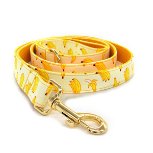 Collier <span class=keywords><strong>banane</strong></span> jaune en coton pour chien, accessoire animaux de compagnie, boucle en métal en or rose, en polyester, pour la sécurité, tendance - Product Image 5