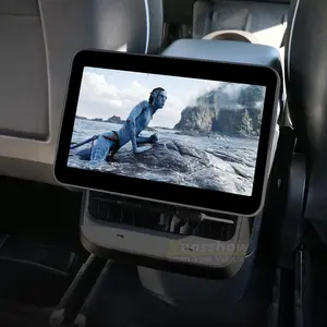 Hansshow modèle 3/Y écran de divertissement arrière et de contrôle de la climatisation pour Tesla système de divertissement de siège arrière de voiture Android