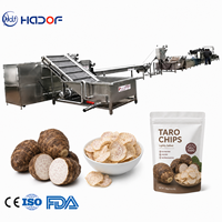 Complete productielijn voor gefrituurde taro chips voor snackfabrieken