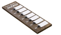 Tableau de menu mural suspendu en Paulownia FSC à motif vertical Art Déco, avec clips, pour planificateur de repas hebdomadaire et décoration de fête d'anniversaire