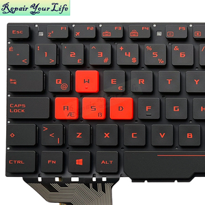 TR ตุรกี 4 พินคีย์บอร์ดเรืองแสงสำหรับ <span class=keywords><strong>ASUS</strong></span> <span class=keywords><strong>GL553</strong></span> ZX53V FX53 FX53V FX553VD FX553VE GL553VW GL753VD 0KNB0-6671TU00 คีย์บอร์ดใหม่ - Product Image 2