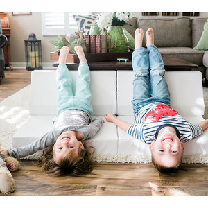 Coussin de canapé pour enfants, matelas pliable, amovible et lavable, pour enfants de 3 ans et plus, option couleur bleue - Product Image 2