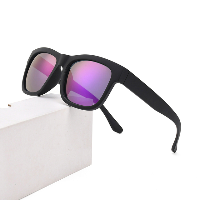 Custom 2024 High Quality Lifestyle Men Women Anti UV Fishing Polarized Purple Frame Sunglasses