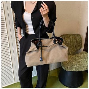 Sacs à main de style simple, couleur unie, sacs fourre-tout décontractés de grande capacité en PU pour femmes - Product Image 2