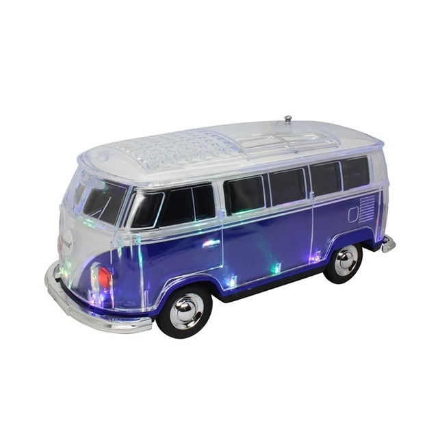 WS-267BT Parlante Portatil Altavoz BT,bus Car Shape Wireless Loudspeaker,car Speaker Subwoofer with Crystal Lights