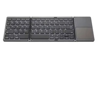 Mini clavier BT pliant chaud Mini clavier pliable BT pour PC Touchpad clavier pliant sans fil Portable
