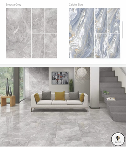 Carreaux de sol en céramique brillants 600x1200mm, antidérapants, antibactériens, résistants aux acides et à l'usure, pour villas et intérieurs modernes - Product Image 5