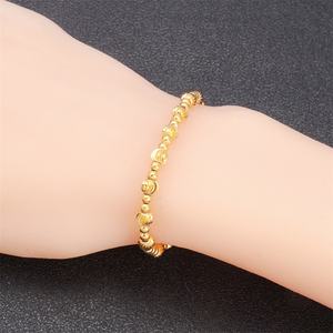 Bracelets perlés en cuivre 24K JXX, bijoux de charme tendance pour femmes, prix de gros, bracelet à perles - Product Image 2