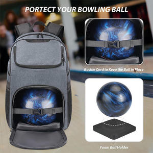 Mochila Deportiva para Bolos - Espaciosa, Protectora y Cómoda, con Compartimentos Especiales para Bola de Bolos y Zapatos - Product Image 4