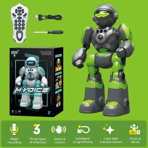 Jouet vocal d'enregistrement électrique, musique programmable, danse, robot humanoïde télécommandé, idéal comme cadeau pour les tout-petits. - Product Image 3