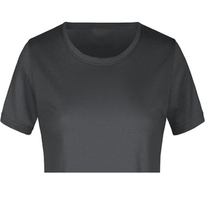 T-shirt personnalisé pour femme, col rond, manches courtes, style urbain, en coton biologique polaire uni, respirant et gaufré, respectueux de l'environnement - Product Image 4